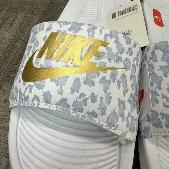 Nike Victori One Women size 10 Blue Print Comfort Slide - Picture 6 of 9